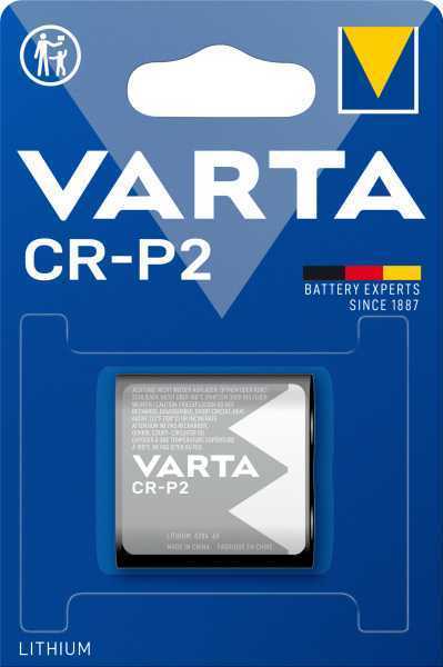 Батарейка Varta CR-P2 BL1 Lithium 6V (6204) (1/10/100) Элементы питания (батарейки) фото, изображение
