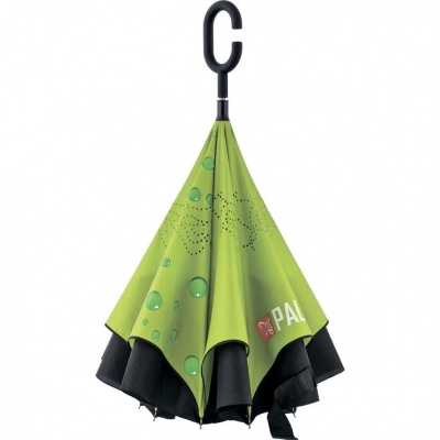 Зонт-трость обратного сложения, эргономичная рукоятка с покрытием Soft ToucH Palisad Зонты фото, изображение